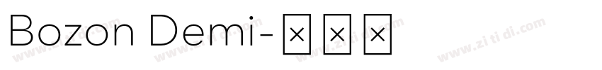 Bozon Demi字体转换